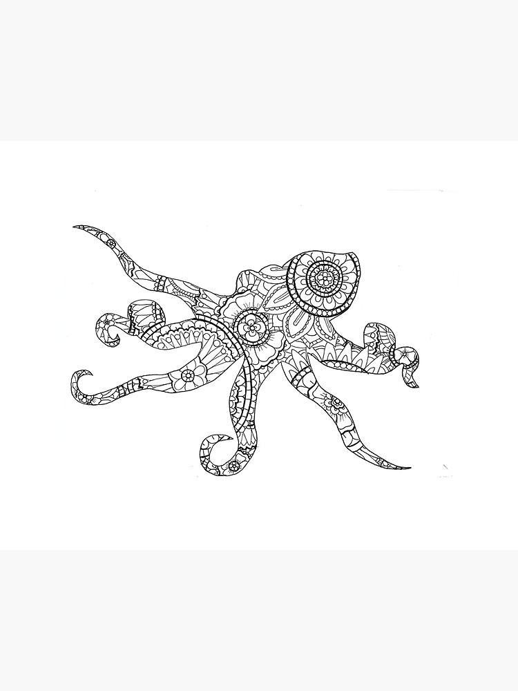 Download Mandala Octopus Art Board Print By Ashlynsenior Redbubble