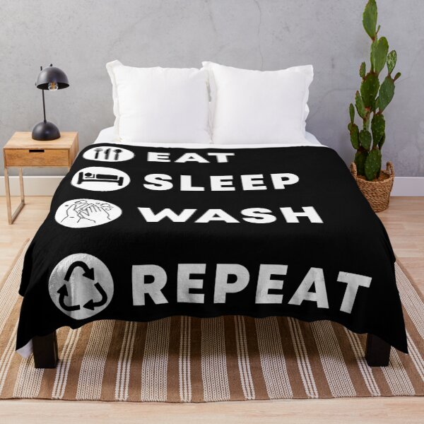 Item preview, Eat Sleep Wash Repeat designed and sold by Civil-Woke.