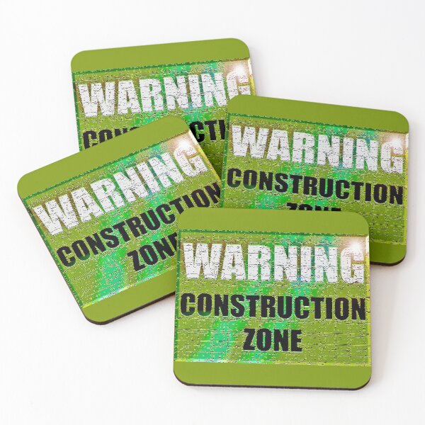 Item preview, Warning Construction Zone designed and sold by boogeyman.