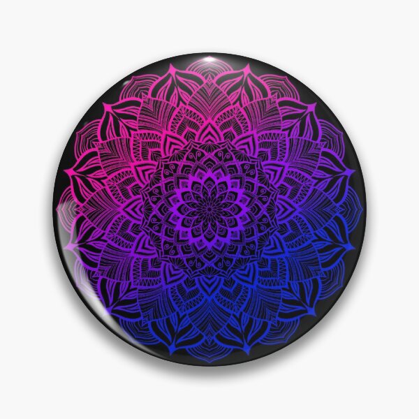 Item preview, Bisexual Pride Striped Mandala designed and sold by JustGottaDraw.