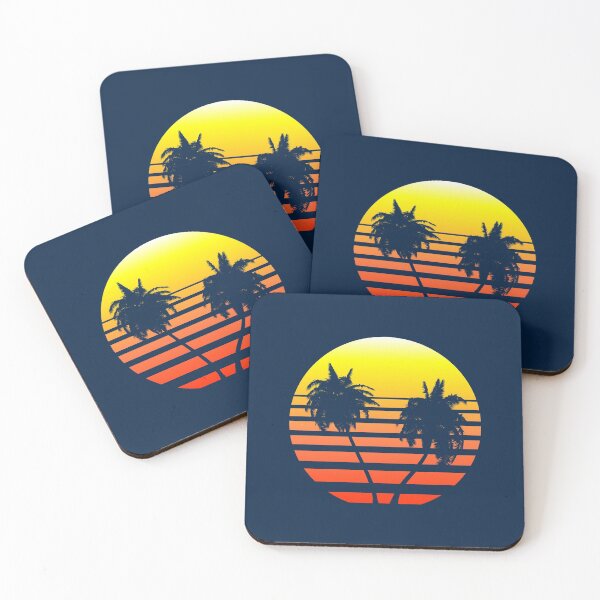 Item preview, Synthwave Sunset (with palm trees) designed and sold by Gaia Dream Creation.