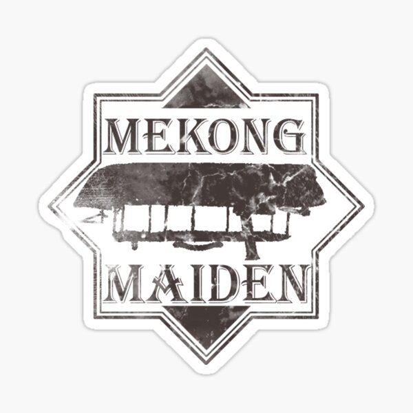 Mekong Maiden Cargo Stamp Sticker