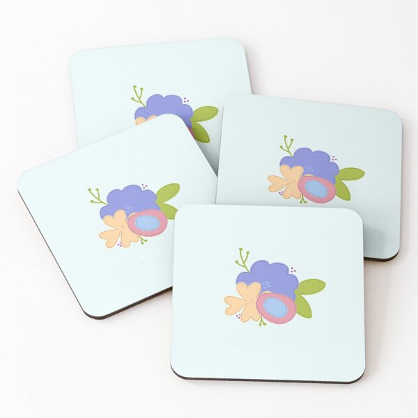 Item preview, Pink, Peach, and Blue Florals designed and sold by janiejanedesign.
