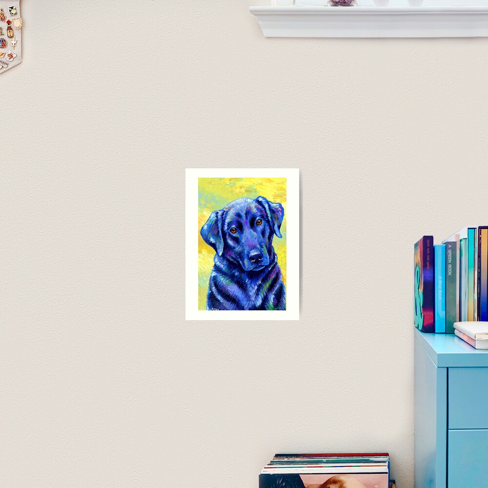 Loyal Companion - Colorful Labrador Retriever Dog Art Print