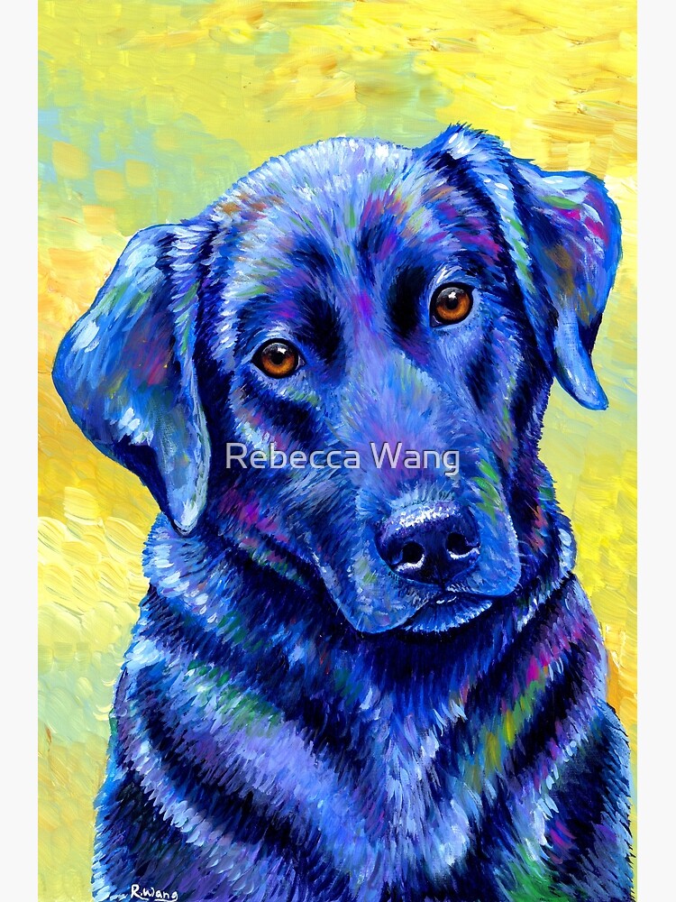 Loyal Companion - Colorful Labrador Retriever Dog by lioncrusher