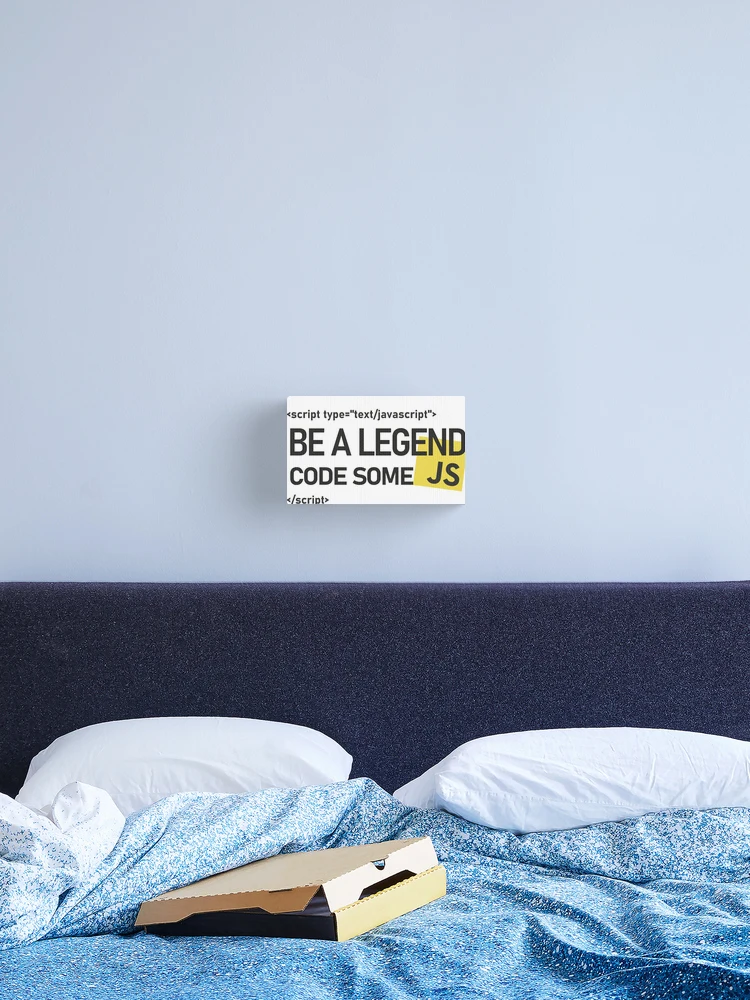 Thumbnail 2 of 3, Canvas Print, JavaScript Programmer be a legend Design designed and sold by DigitalPulsion.