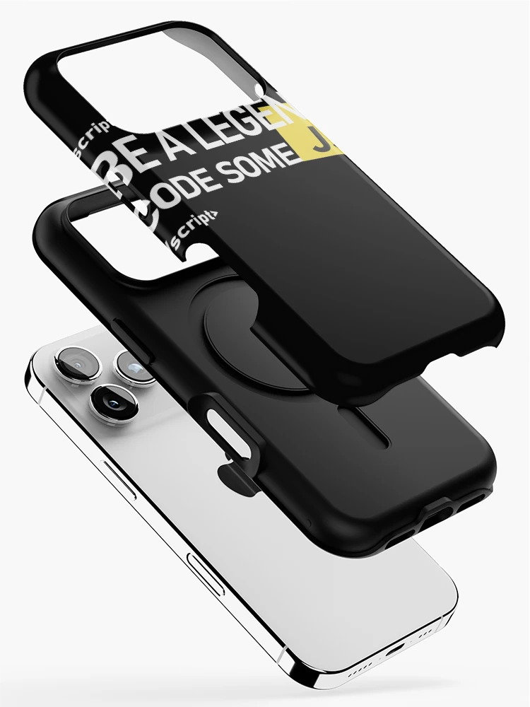Thumbnail 2 of 4, iPhone Case, JavaScript Programmer be a legend Design Dark designed and sold by DigitalPulsion.