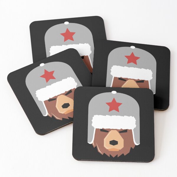 Item preview, Russian bear, Russia, Soviet, red star, bear, Mischka, designed and sold by Rautee.