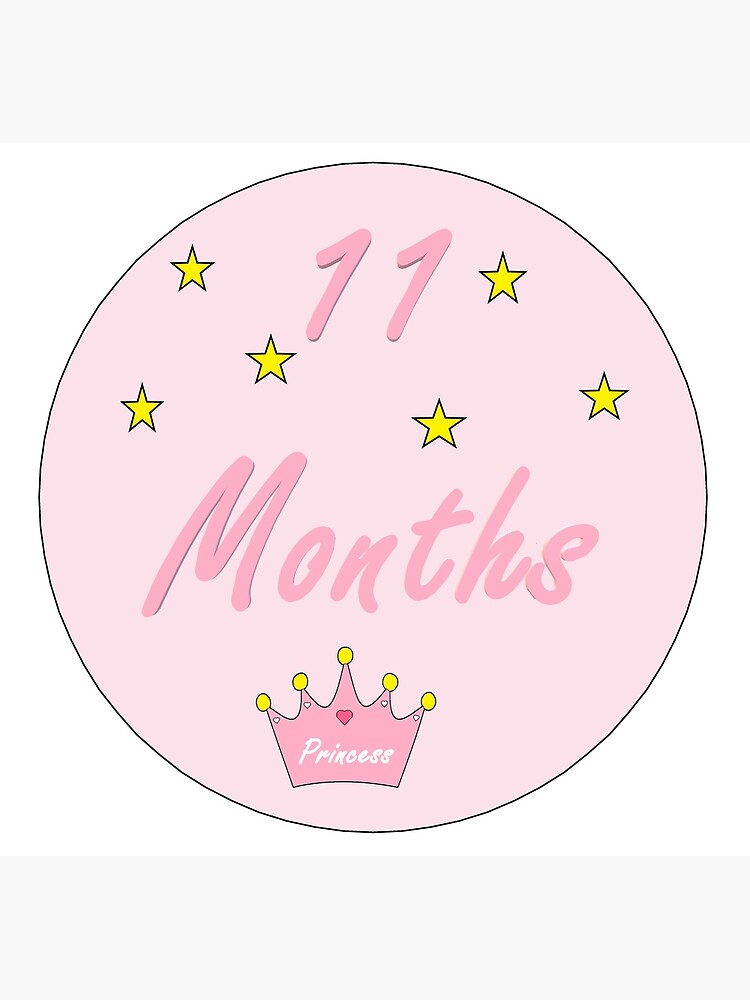 Carte Postale 11 Mois Bebe Mois Sticker Par Superchele Redbubble