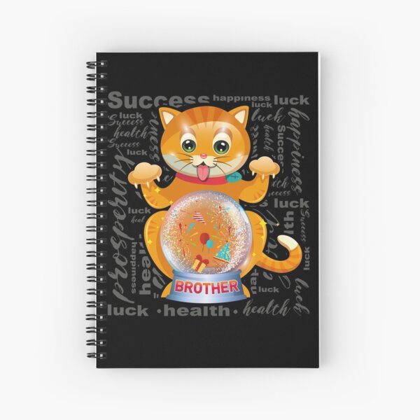 Cahier A Spirale Chat Ou Chaton Drole Celebrant La Fete Des Meres Maman Anniversaire Grands Voeux Cadeau Par Lighvision Redbubble