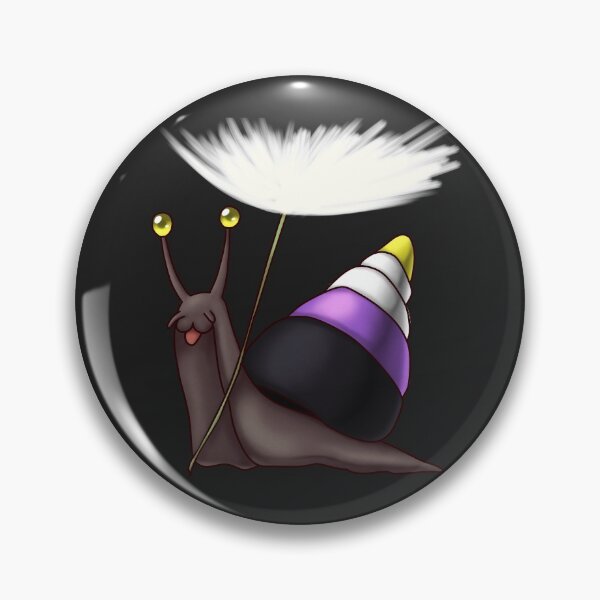 Item preview, Nonbinary Pride Snail with Dandelion Seed designed and sold by PrideSnails.