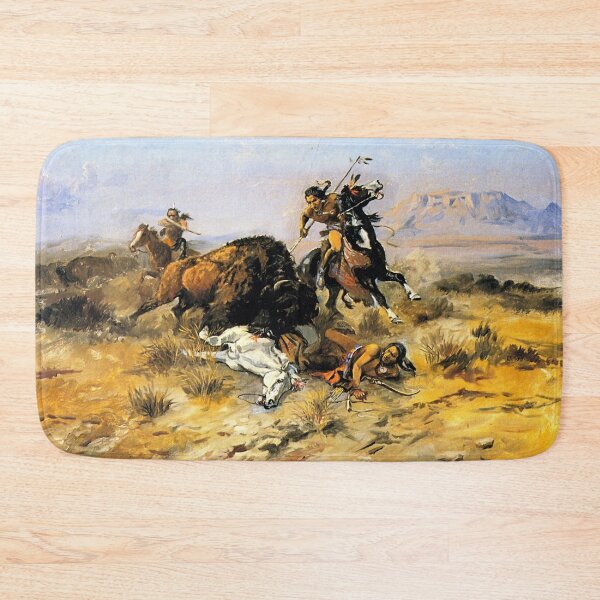 Item preview, “Hunting Buffalo” by Charles M Russell designed and sold by PatricianneK.