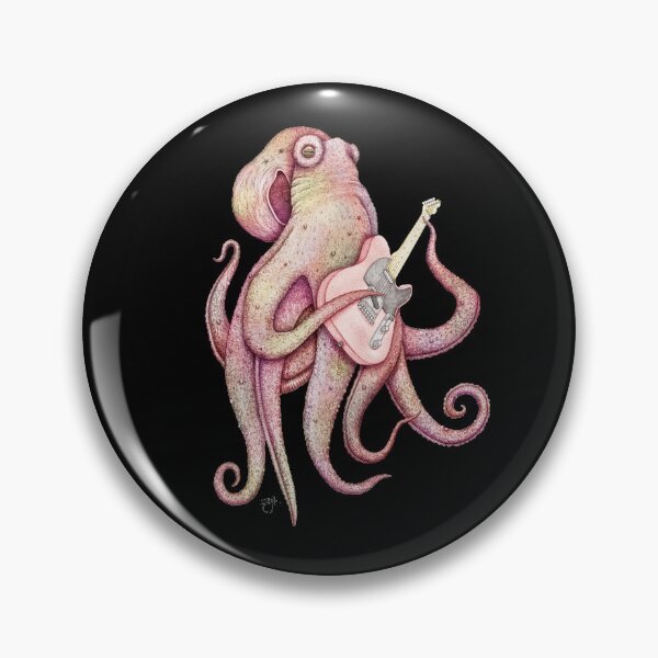 Item preview, POLAH - the axe wielding Octopus - Red designed and sold by ShorelineSally.