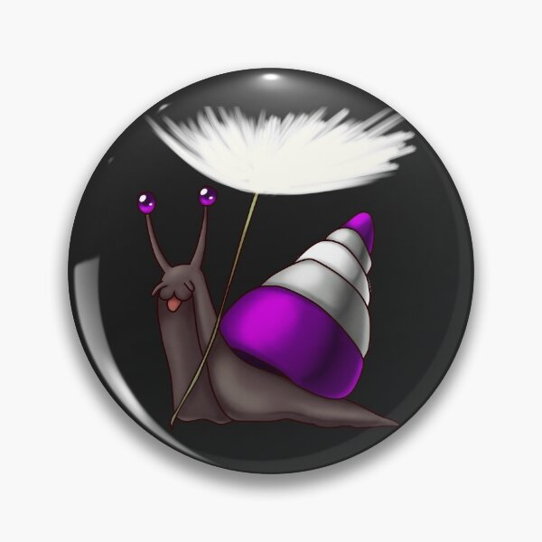 Item preview, Graysexual Gray-ace Pride Snail with Dandelion Seed designed and sold by PrideSnails.