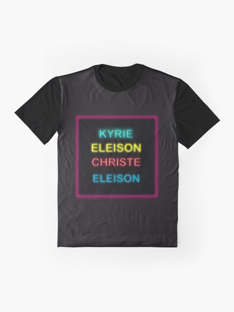 Thumbnail 4 of 5, Graphic T-Shirt, Kyrie Eleison Christe Eleison designed and sold by BumbleChynxBee.