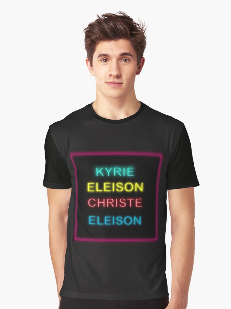 Thumbnail 1 of 5, Graphic T-Shirt, Kyrie Eleison Christe Eleison designed and sold by BumbleChynxBee.