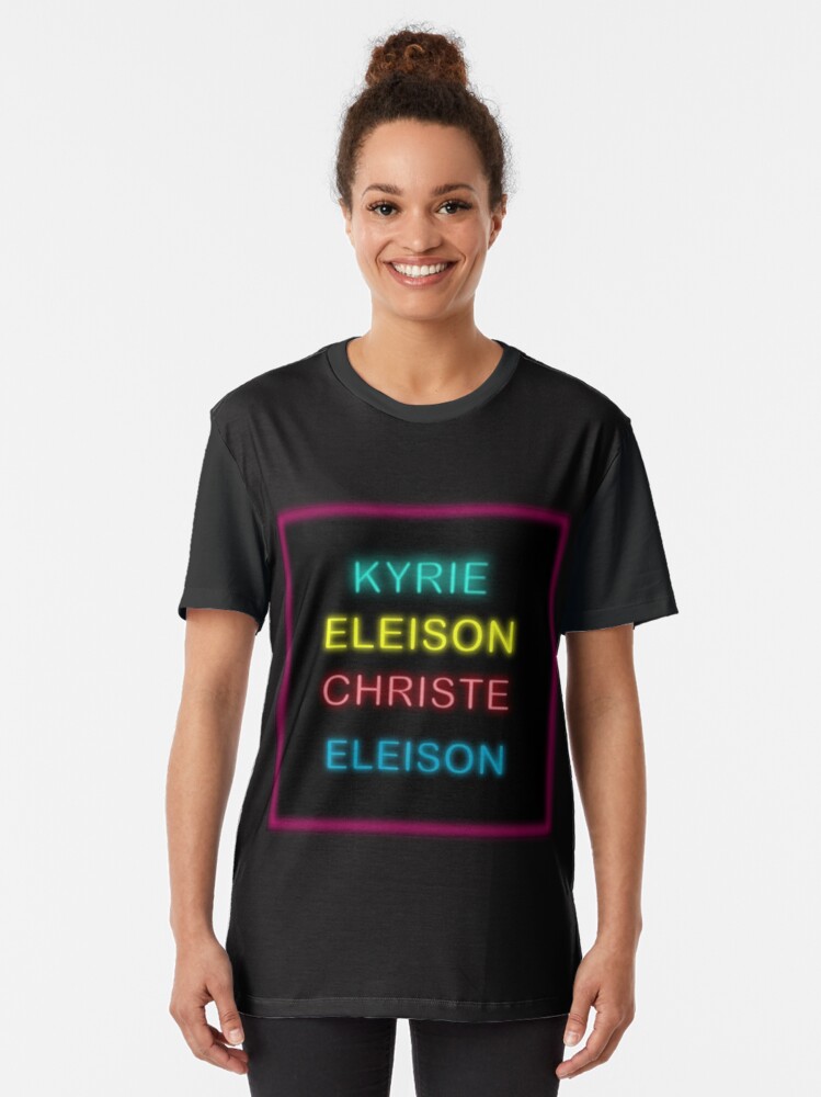 Thumbnail 2 of 5, Graphic T-Shirt, Kyrie Eleison Christe Eleison designed and sold by BumbleChynxBee.