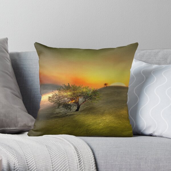 Hides Himself Throw Pillow