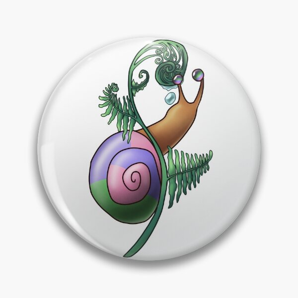 Item preview, Trigender Fern Pride Snail designed and sold by PrideSnails.