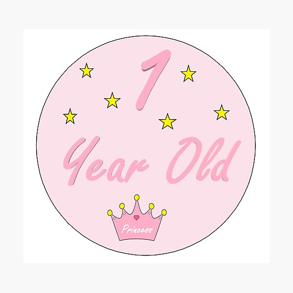 Item preview, 1 Year Old Sticker designed and sold by superchele.