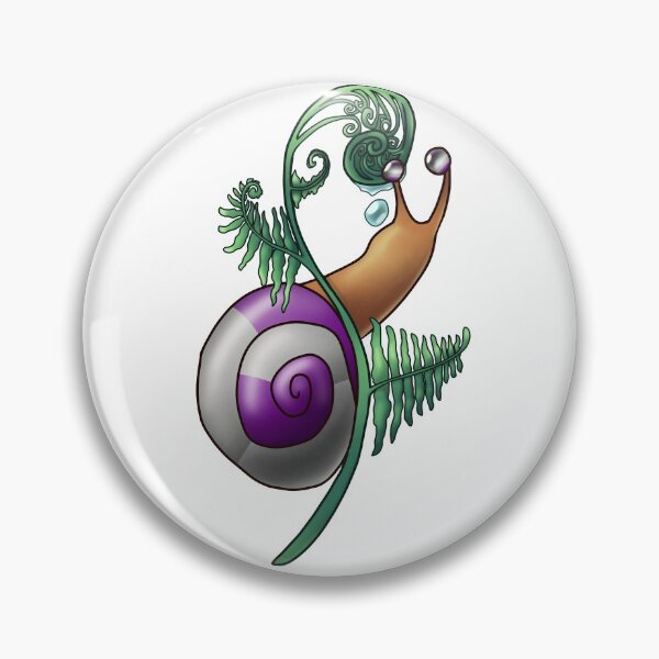 Item preview, Gray Asexual Fern Pride Snail designed and sold by PrideSnails.