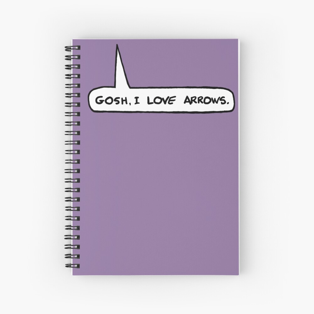 Gosh I Love Arrows Spiral Notebook