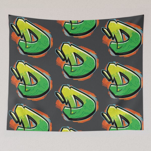 Item preview, Graffiti Letter D designed and sold by NameGraffiti.