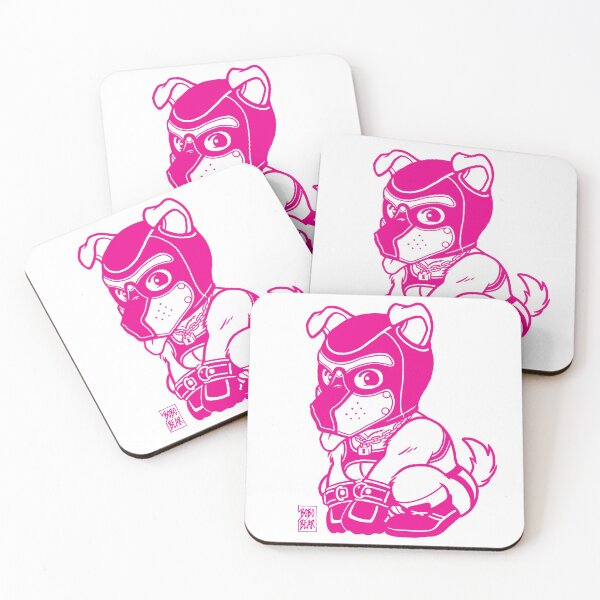 Item preview, PLAYFUL PUPPY - PINK LINEART 2 - BEARZOO SERIES designed and sold by bobobear.