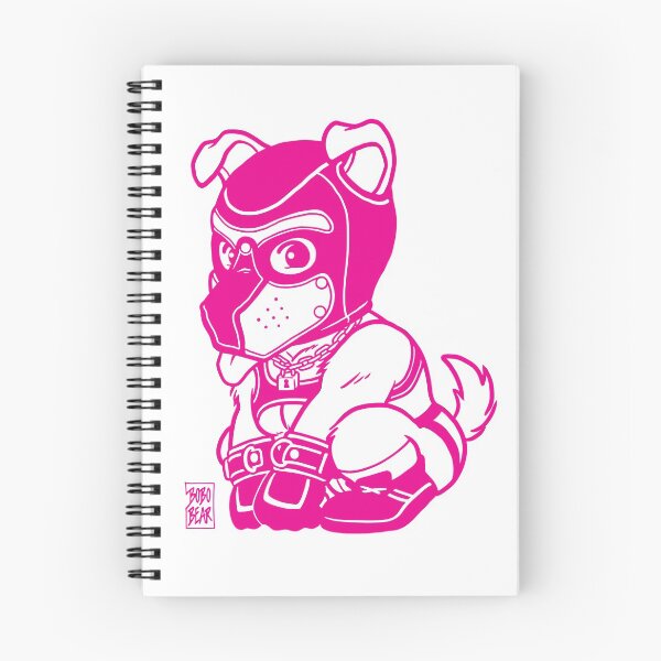 Item preview, PLAYFUL PUPPY - PINK LINEART 2 - BEARZOO SERIES designed and sold by bobobear.