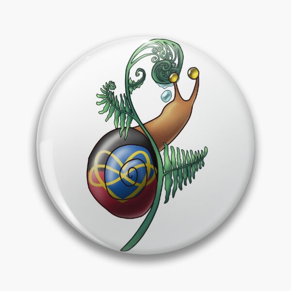 Item preview, Polyamory Flag Fern Pride Snail designed and sold by PrideSnails.