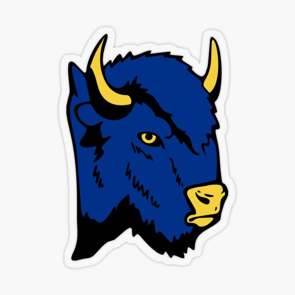 Buffalo Sabres Bison Head - Black/Red - Buffalo Sabres - Sticker