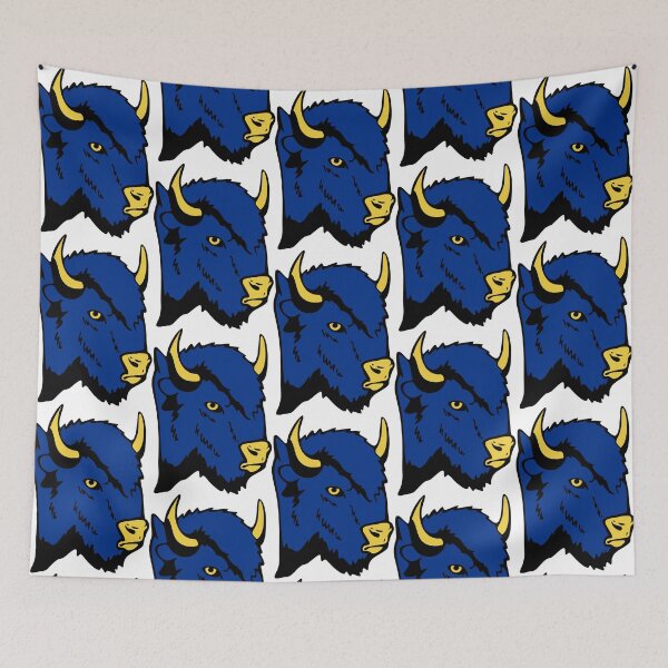 Aperçu de l'œuvre Buffalo Sabres bleu royal et jaune créée et vendue par TayStraws.