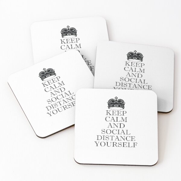 Item preview,  Keep Calm AND SOCIAL DISTANCE YOURSELF social distancing T-Shirt designed and sold by thehafdesigner.