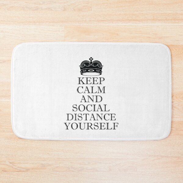 Item preview,  Keep Calm AND SOCIAL DISTANCE YOURSELF social distancing T-Shirt designed and sold by thehafdesigner.