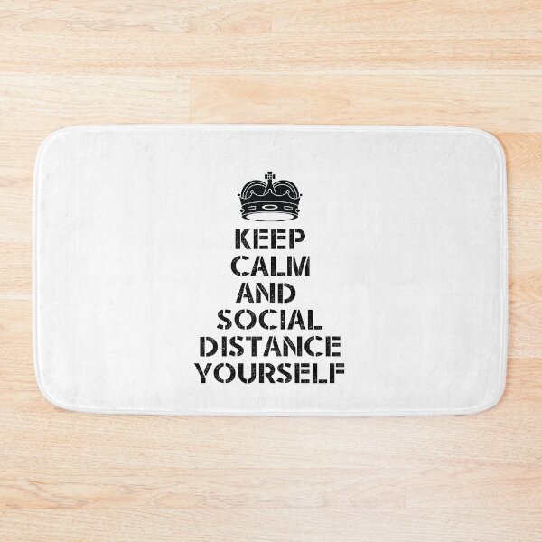 Item preview, Keep Calm AND SOCIAL DISTANCE YOURSELF social distancing T-Shirt designed and sold by thehafdesigner.