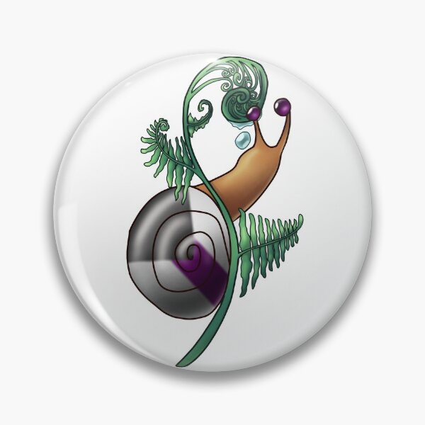 Item preview, Demisexual Fern Pride Snail designed and sold by PrideSnails.
