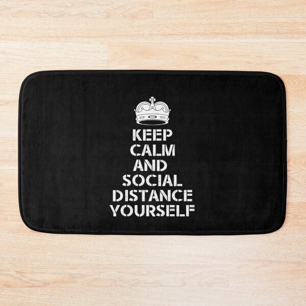 Item preview, Keep Calm AND SOCIAL DISTANCE YOURSELF social distancing T-Shirt designed and sold by thehafdesigner.