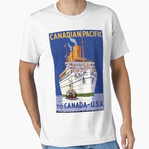 Item preview, Canadian Pacific to Canada and USA vintage travel poster designed and sold by stickart-marek.