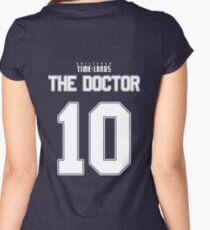 Team Tennant (The Doctor Team Jersey #10) Women's Fitted Scoop T-Shirt