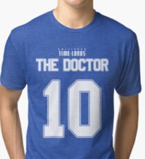 Team Tennant (The Doctor Team Jersey #10) Tri-blend T-Shirt