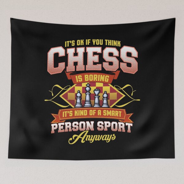 Item preview, Funny Chess Club Smart Board Person Brain Boring Sport Fan designed and sold by UniQueensShop.