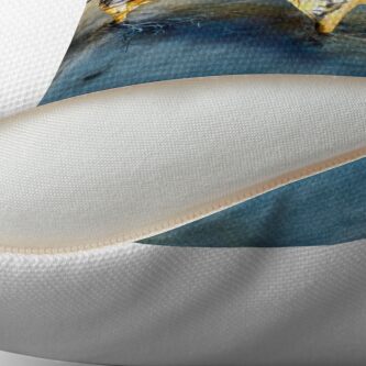 Alternate view of A Vivid Dog on Thin Ice Throw Pillow