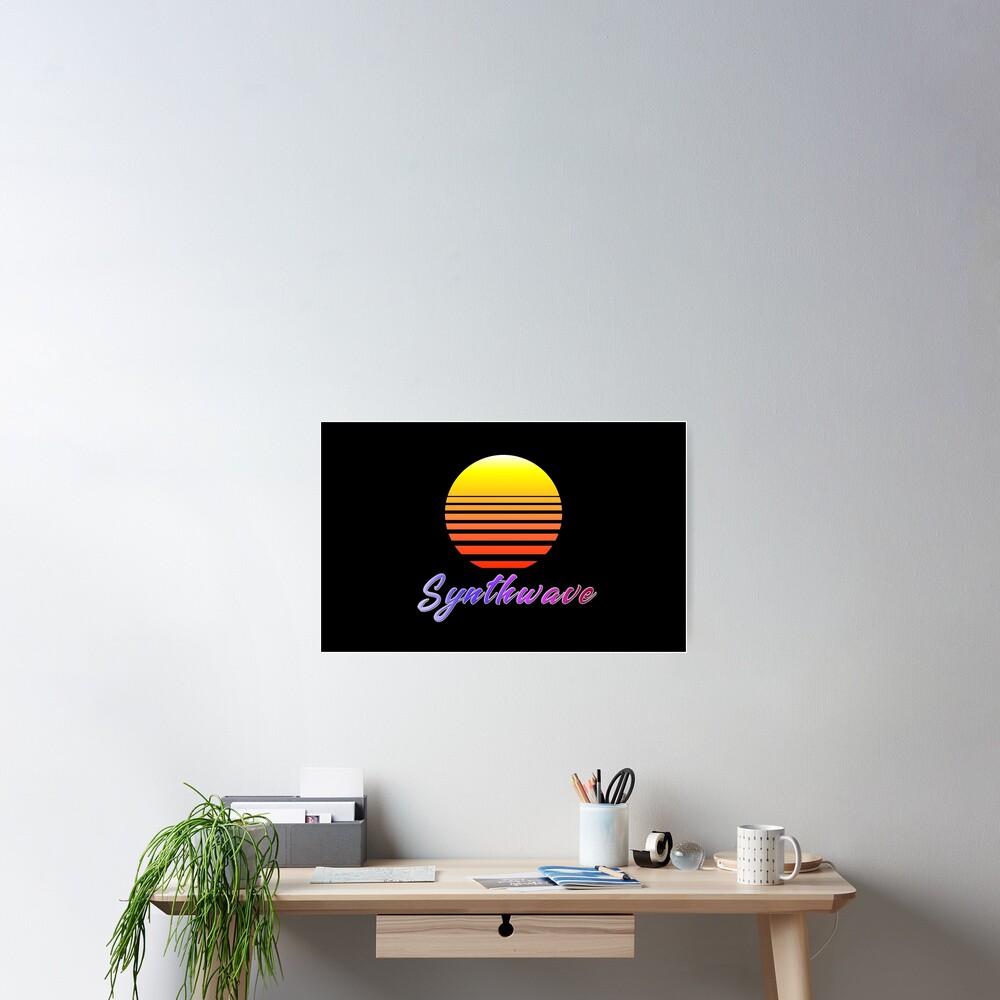 Synthwave Sun Poster