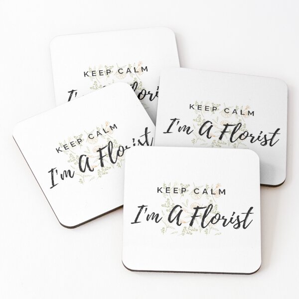 Item preview, Keep Calm I'm A Florist Floral Pattern Orange designed and sold by Queen City  Craftworks.