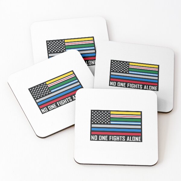 Item preview, No One Fights Alone - First Responders Unite designed and sold by Jessica Marshall.