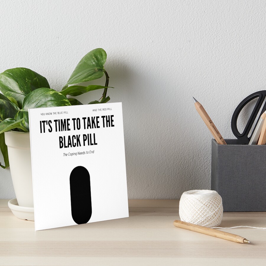 Introducing the Black Pill Art Board Print