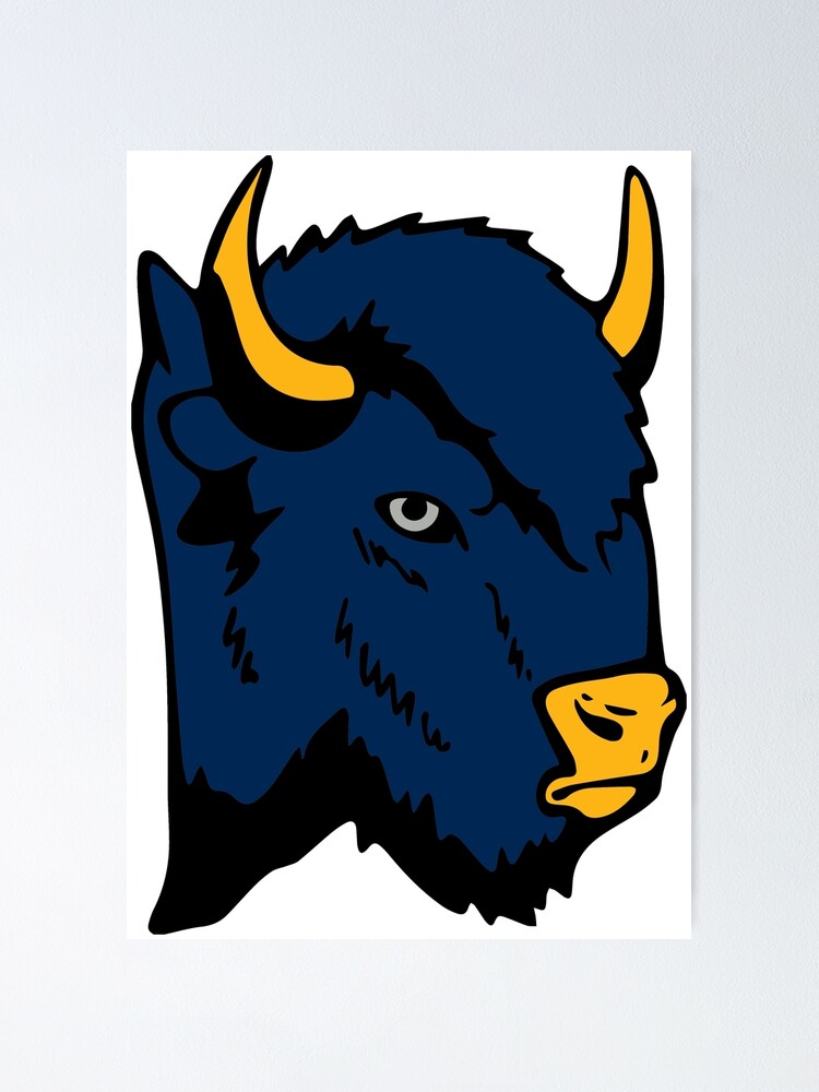 Understrege Årvågenhed turnering Buffalo head with original Buffalo Sabres colors " Poster by TayStraws |  Redbubble