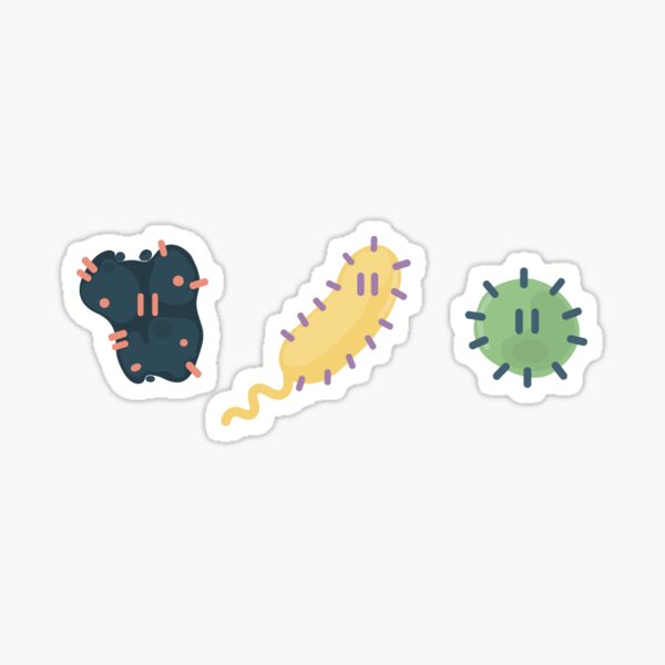 Germ Doodles Glossy Sticker