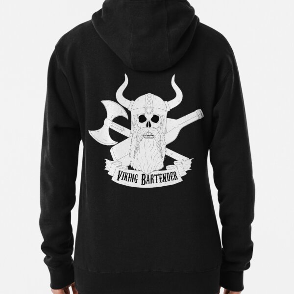 Viking Bartender Clothing Pullover Hoodie