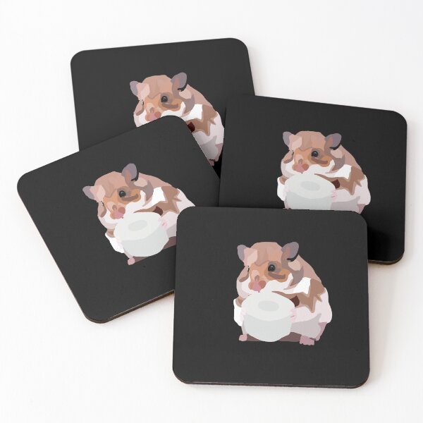 Item preview, A toilet paper hamstering hamster, black designed and sold by Sonderblume.